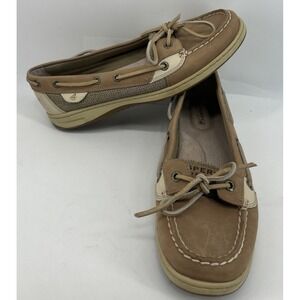 Sperry Top Sider Angelfish Boat Shoes Beige‎ 9102047 Women's Size 9M